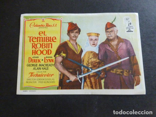 Cine: EL TEMIBLE ROBIN HOOD PROGRAMA DE CINE SIN PUBLICIDAD - Foto 1