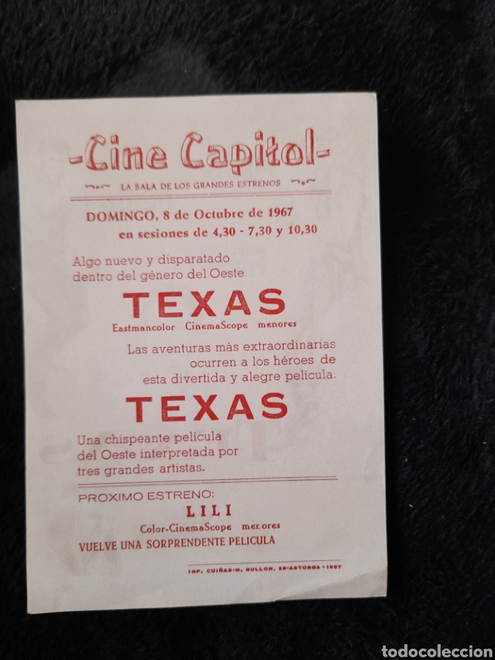 Cine: Texas, programa de cine de mano de Cine Capitol - Foto 2
