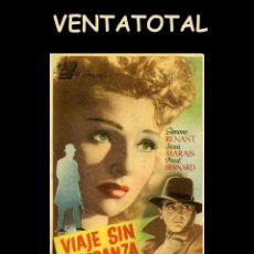 Cine: FOLLETO DE MANO ORIGINAL AÑO 1943 VIAJE SIN ESPERANZA