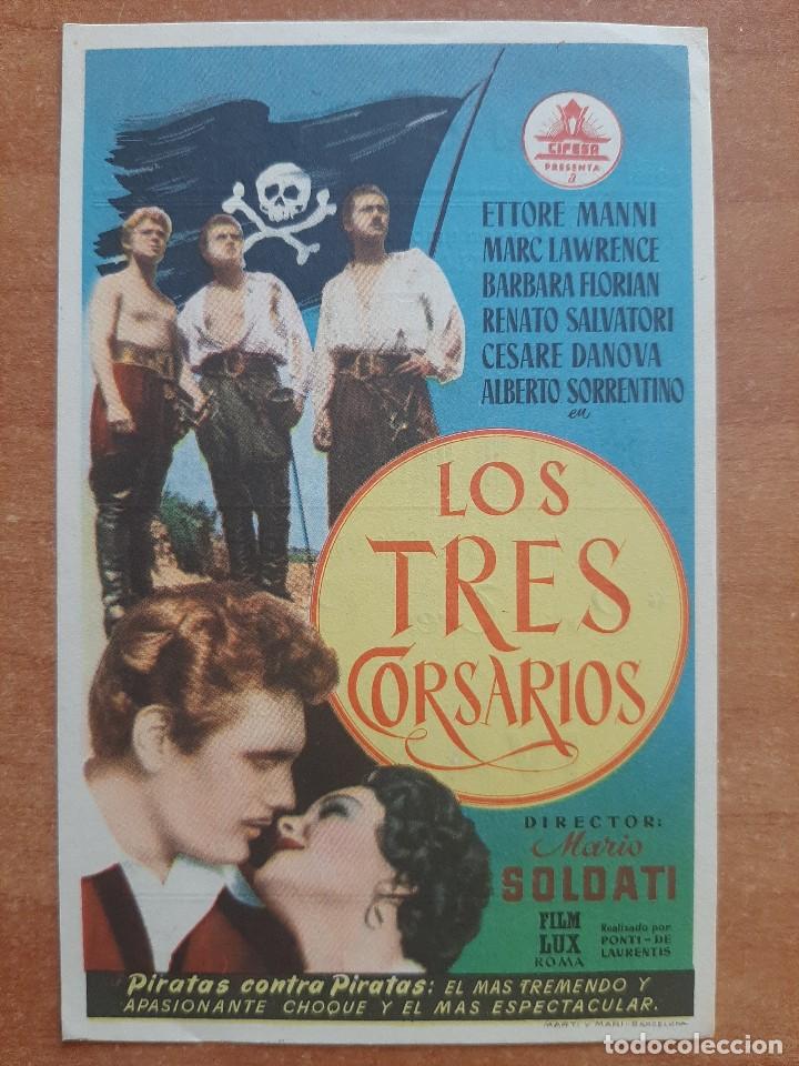 Cine: PROGRAMA DE MANO : LOS TRES CORSARIOS - Foto 1