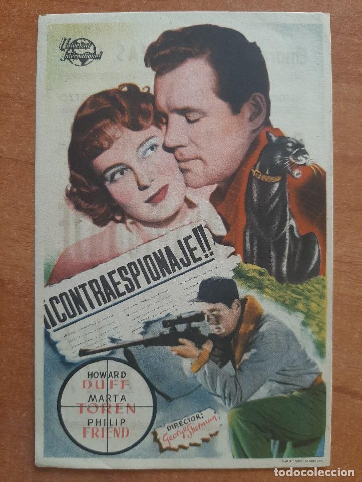 Cine: PROGRAMA DE MANO : CONTRAESPIONAJE - Foto 1