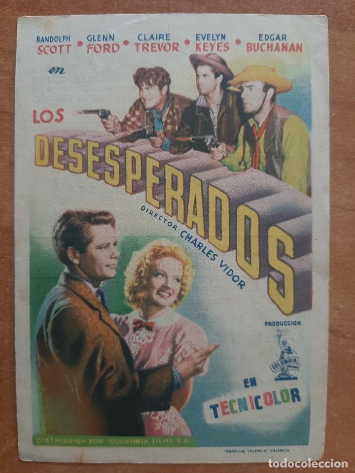 Cine: PROGRAMA DE MANO : LOS DESEPERADOS - Foto 1