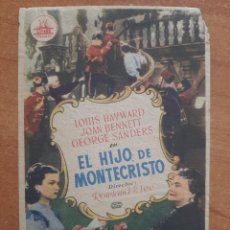 Cine: PROGRAMA DE MANO : EL HIJO DE MONTECRISTO