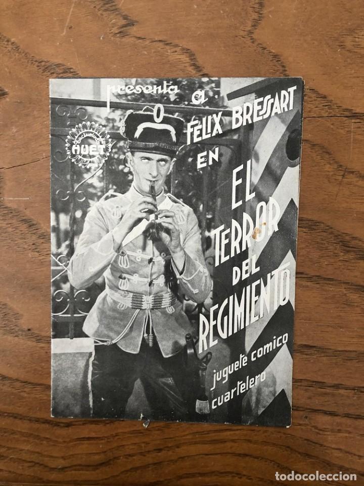 Cine: PROGRAMA DESPLEGABLE EL TERROR DEL REGIMIENTO, FELIX BRESSART - Foto 1