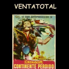 Cine: FOLLETO DE MANO ORIGINAL AÑO 1955 CONTINENTE PERDIDO. Lote 361539700