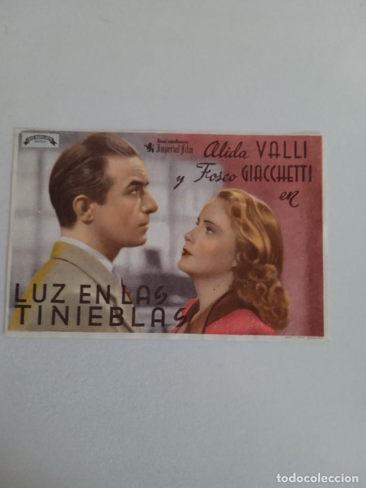  Foglietti di film di film antichi di cinema: Luz en las tinieblas con sello Cine Avenida Ubrique