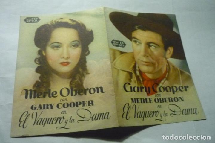 Cine: programa doble el vaquero y la dama.-gary cooper -publicidad - Foto 1