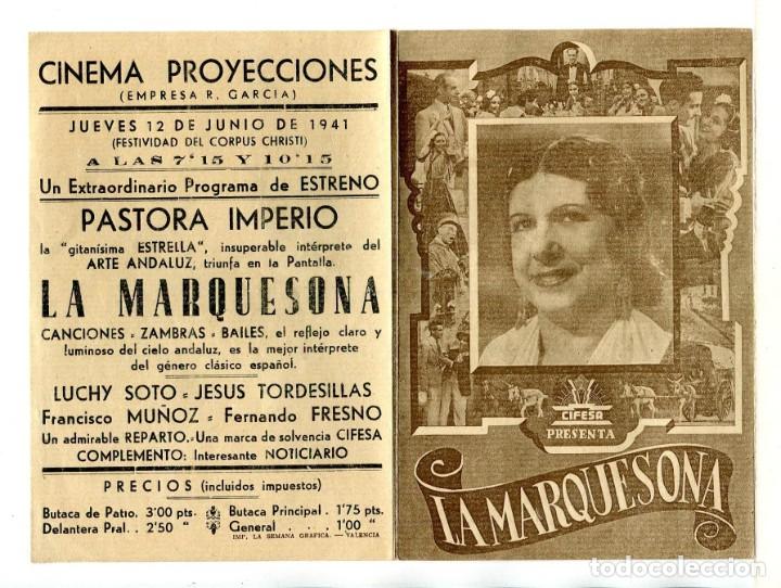 Cine: LA MARQUESONA, con Pastora Imperio. - Foto 1