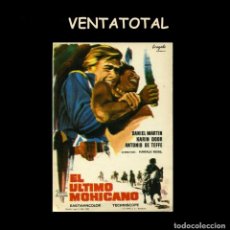 Cine: FOLLETO DE MANO ORIGINAL AÑO 1965 EL ULTIMO MOHICANO. Lote 361834255