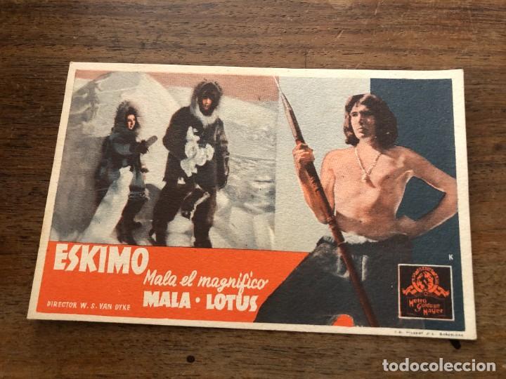 Cine: PROGRAMA DE MANO ESKIMO - Foto 1