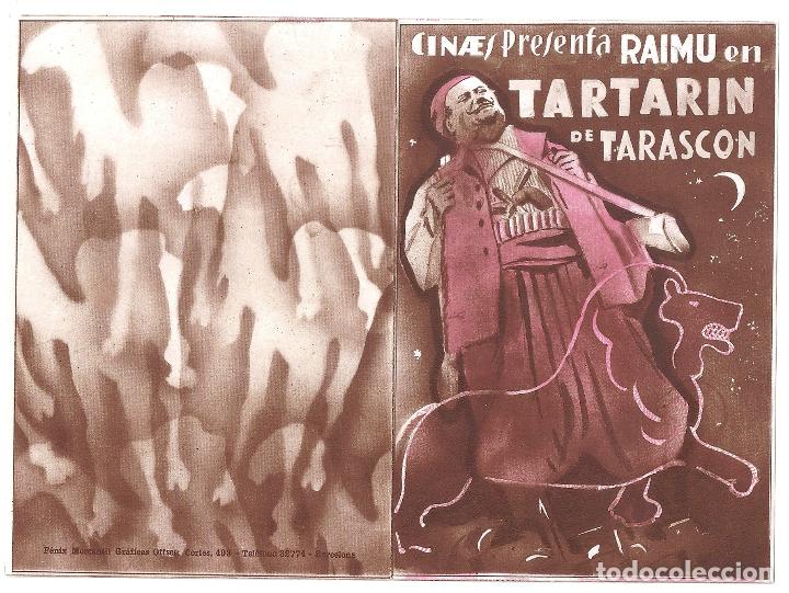 Cine: PTCC2 10 TARTARIN DE TARASCON PROGRAMA DOBLE CINAES RAIMU ALPHONSE DAUDET - Foto 1