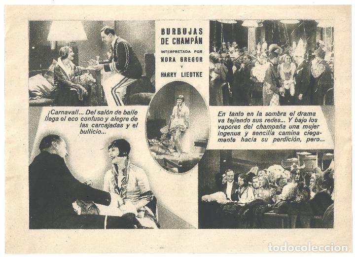 Cine: PTCC2 10 BURBUJAS DE CHAMPAN PROGRAMA DOBLE CINAES NORA GREGOR HARRY LIEDTRE - Foto 2
