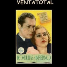 Cine: FOLLETO DE MANO ORIGINAL AÑO 1933 HONDURAS DE INFIERNO. Lote 362811075