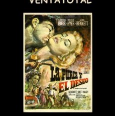 Cine: FOLLETO DE MANO ORIGINAL AÑO 1960 LA FURIA Y EL DESEO