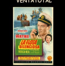 Cine: FOLLETO DE MANO ORIGINAL AÑO 1951 LA FLOTA SILENCIOSA - JOHN WAYNE. Lote 362839225