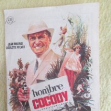Cine: FOLLETO DE MANO DE LA PELICULA EL HOMBRE DE COCODY CON PUBLICIDAD. Lote 362962000