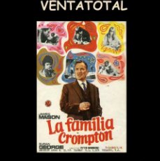 Cine: FOLLETO DE MANO ORIGINAL AÑO 1970 LA FAMILIA CROMPTON. Lote 363002455