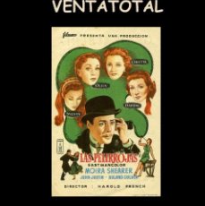 Cine: FOLLETO DE MANO ORIGINAL AÑO 1955 LAS PELIRROJAS. Lote 363009065