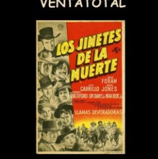 Cine: FOLLETO DE MANO ORIGINAL AÑO 1941 LOS JINETES DE LA MUERTE. Lote 363016040