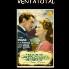 Cine: FOLLETO DE MANO ORIGINAL AÑO 1944 LAS ROCAS BLANCAS DE DOVER. Lote 363016395