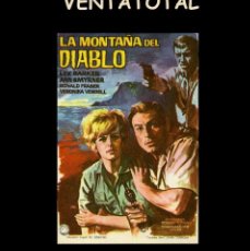 Cine: FOLLETO DE MANO ORIGINAL AÑO 1964 LA MONTAÑA DEL DIABLO. Lote 363016655