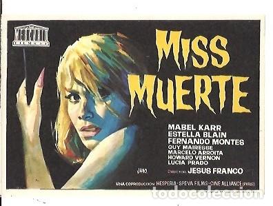 Cine: PROGRAMA CINE MISS MUERTE - Foto 1