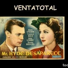 Cine: FOLLETO DE MANO ORIGINAL AÑO 1941 MR. HYDE DESAPARECE. Lote 363171745