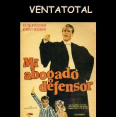 Cine: FOLLETO DE MANO ORIGINAL AÑO 1960 MI ABOGADO DEFENSOR. Lote 363174260