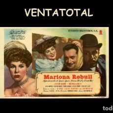 Cine: FOLLETO DE MANO ORIGINAL AÑO 1947 MARIONA REBULL. Lote 363174565