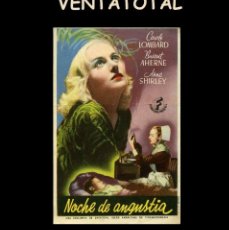 Cine: FOLLETO DE MANO ORIGINAL AÑO 1940 NOCHE DE ANGUSTIA. Lote 363177200