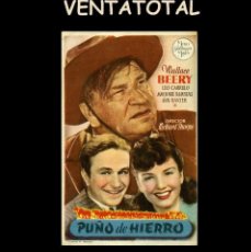 Cine: FOLLETO DE MANO ORIGINAL AÑO 1940 PUÑO DE HIERRO. Lote 363279035