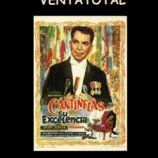 Cine: FOLLETO DE MANO ORIGINAL AÑO 1967 SU EXCELENCIA - CANTINFLAS. Lote 363303855
