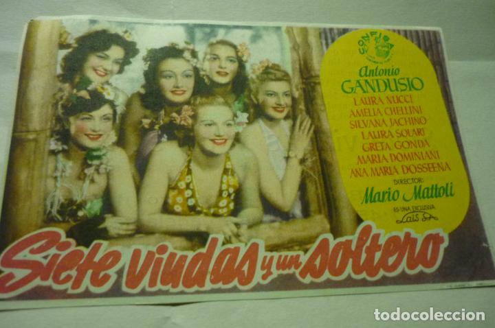 Cine: PROGRAMA SIETE VIUDAS Y UN SOLTEO.- PUBLICIDAD CERVANTES.-BEJAR?? - Foto 1