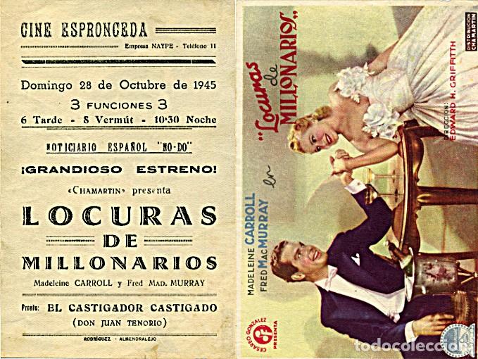 Cine: Programa de mano Cine Espronceda. Almendralejo (Badajoz) - Foto 1