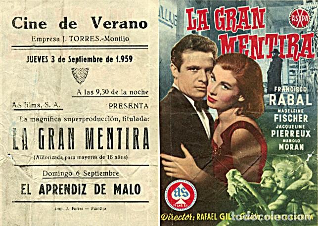 Cine: Programa de mano Cine de Verano. Montijo (Badajoz) - Foto 1