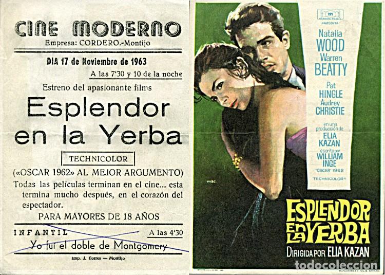 Cine: Programa de mano Cine Moderno. Montijo (Badajoz) - Foto 1