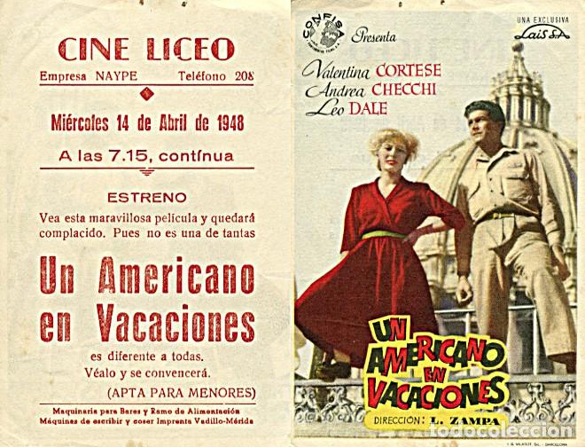 Cine: Programa de mano Cine Liceo. M&eacute;rida - Foto 1