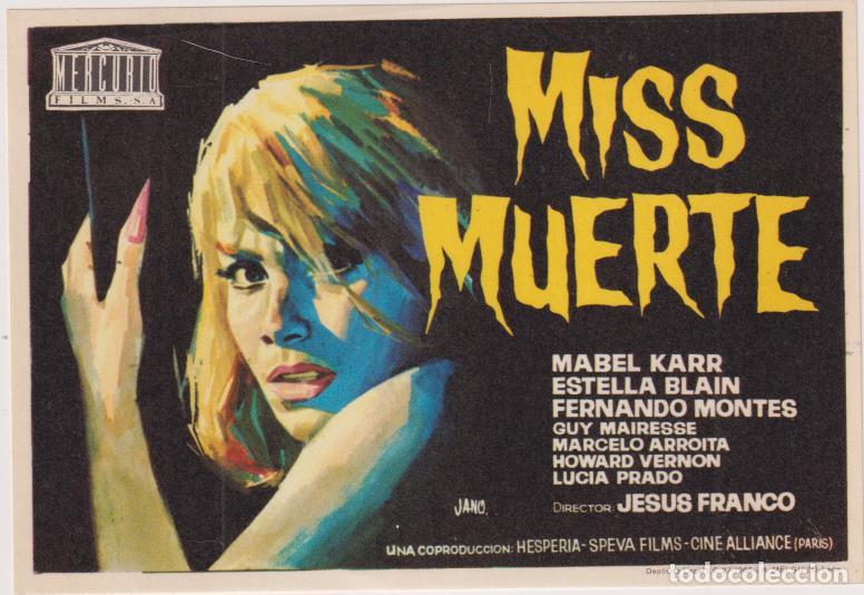 Cine: Miss Muerte. Sencillo de Mercurio. &iexcl;IMPECABLE! - Foto 1