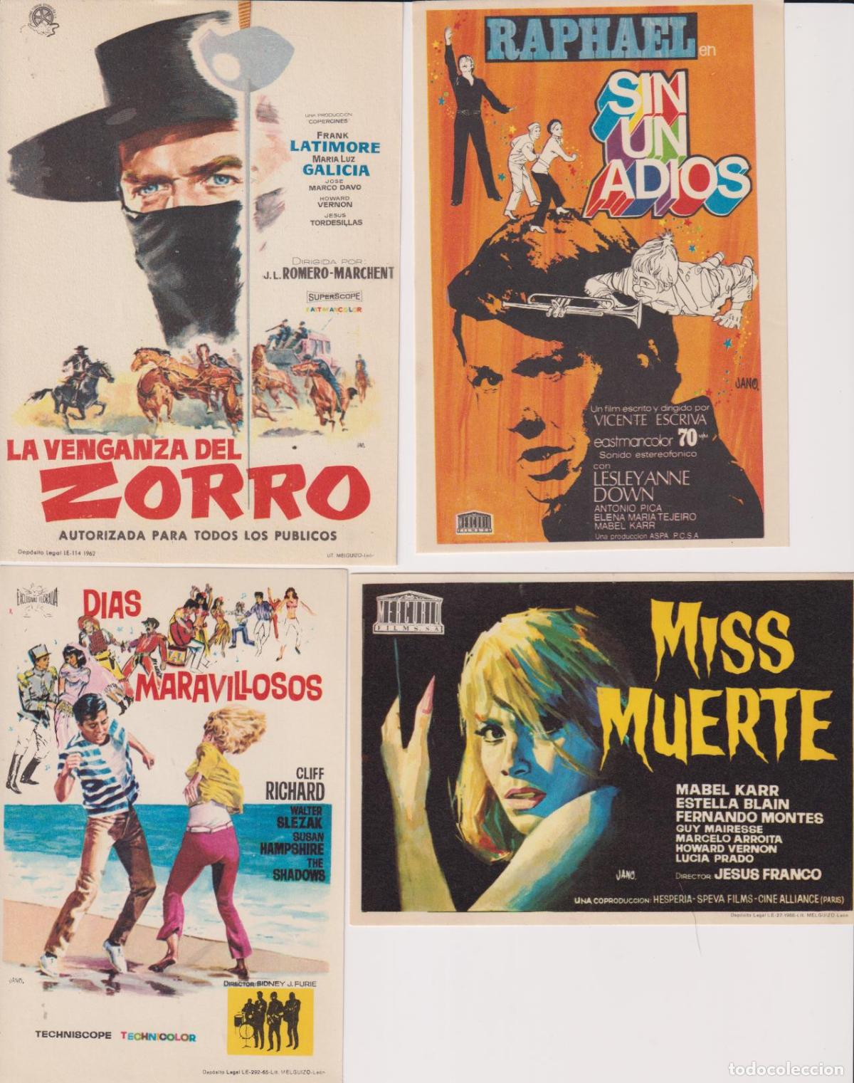Cine: Lote de 4 Programas: Miss Muerte y otros - Foto 1