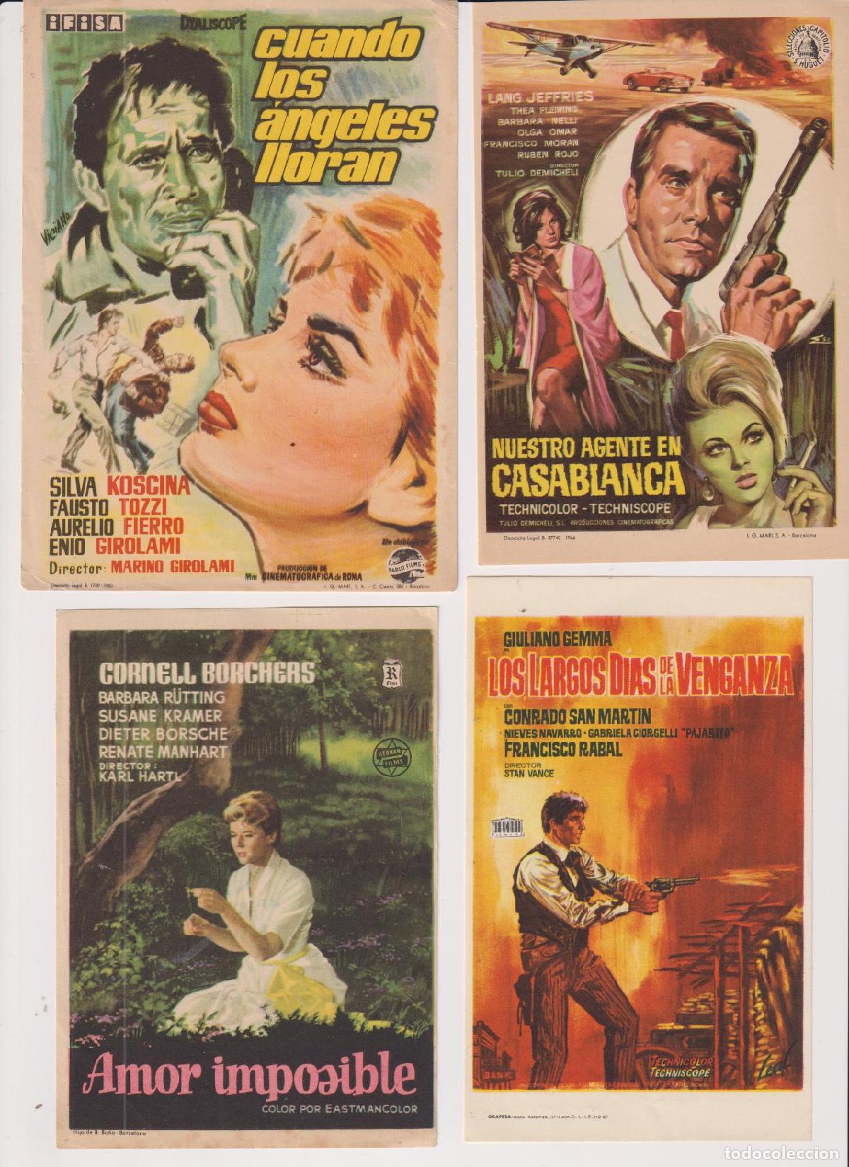 Cine: Lote de 4 Programa: Cuando los &Aacute;ngeles lloran y otros - Foto 1