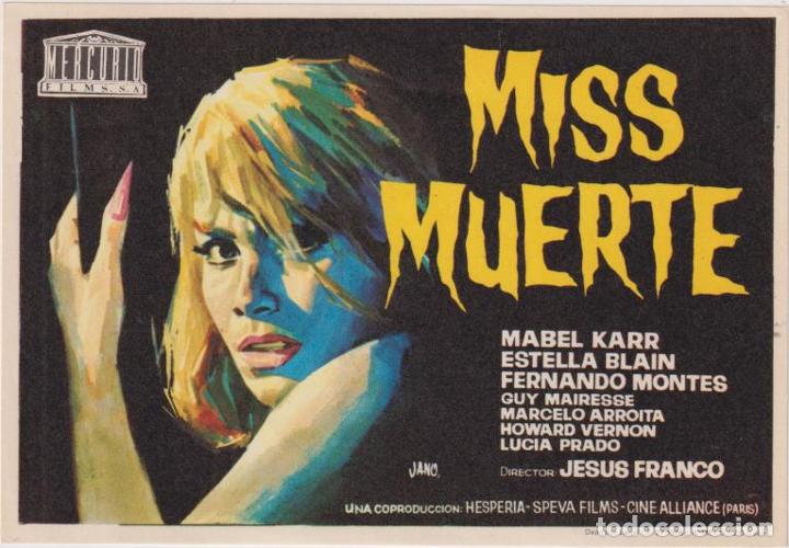 Cine: Miss Muerte. Sencillo de Mercurio. &iexcl;IMPECABLE! - Foto 1
