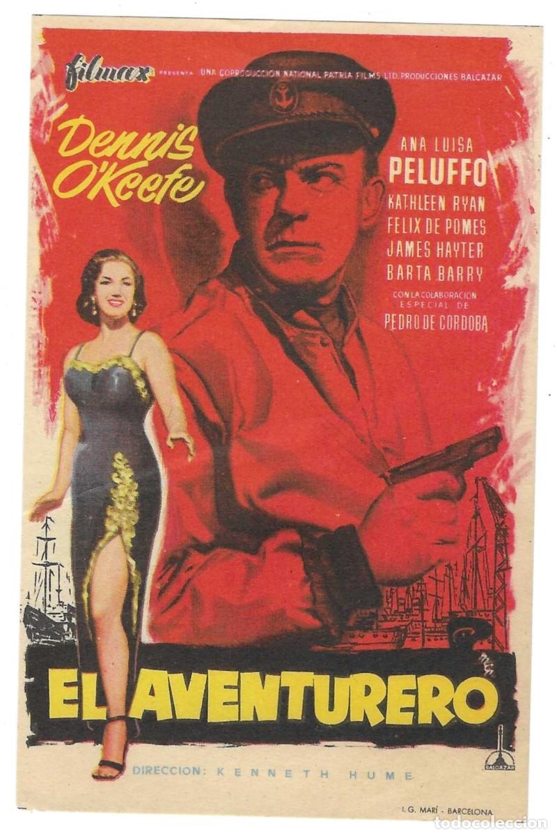 Cine: Programa Cine. El Aventurero. Dennis OKeefe. 19-1444 - Foto 1