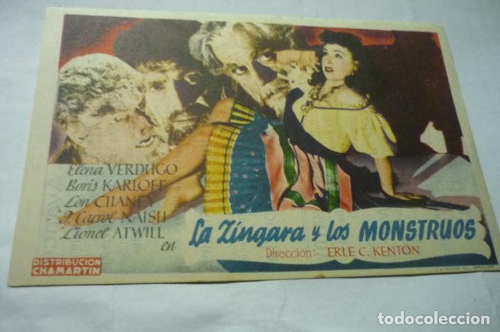 Cine: programa la zingara y los monstruos-boris karloff-publicidad ateneo.-avance - Foto 1