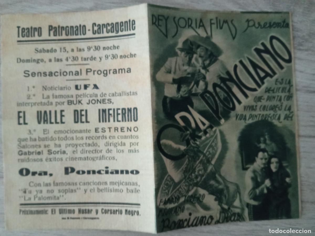 Cine: ORA PONCIANO, DOBLE PEQUE&Ntilde;O, TEATRO PATRONATO DE CARCAGENTE, VALENCIA