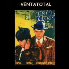 Cine: FOLLETO DE MANO DOBLE ORIGINAL AÑO 1938 EL MUERTO MURIO. Lote 365926761