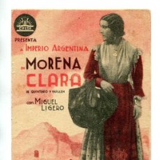 Cine: MORENA CLARA, CON IMPERIO ARGENTINA.. Lote 366123676