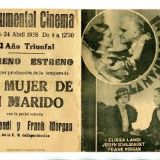 Cine: LA MUJER DE MI MARIDO, CON ELISSA LANDI.. Lote 366156986