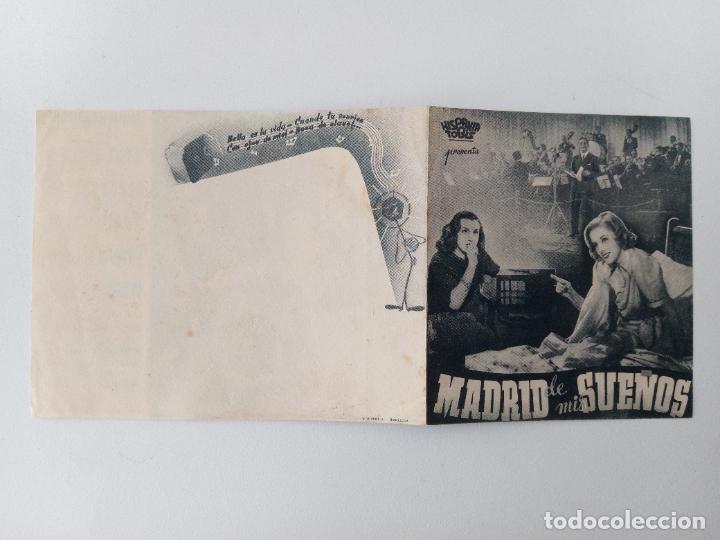 Cine: FOLLETO DE MANO DE CINE. MADRID DE MIS SUE&Ntilde;OS - Foto 1
