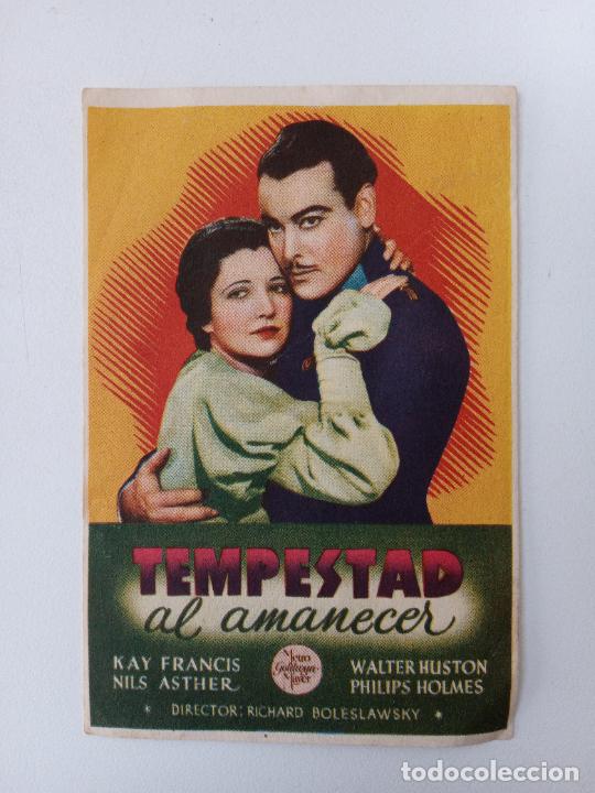 Cinema: FOLLETO DE MANO DE CINE. TEMPESTAD AL AMANECER.