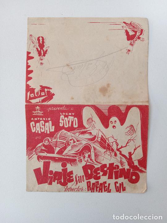 Cinema: FOLLETO DE MANO DE CINE. VIAJE SIN DESIERTO. ANTONIO CASAL, LUCHY SOTO